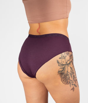 Basic Plum Knotty Brief