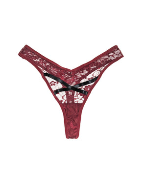 Sexy Merlot Lace Thong