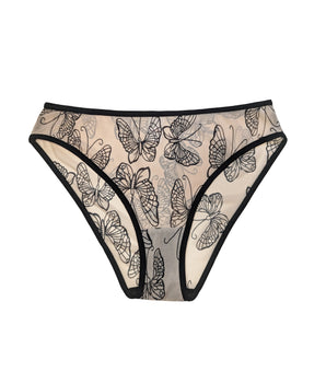 Butterfly Nude Mesh Briefs