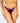 High-Rise Purple Satin Thong