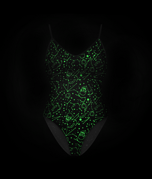 BeChill™ Starry Nightmares Glowing Scoop Neck Bodysuit