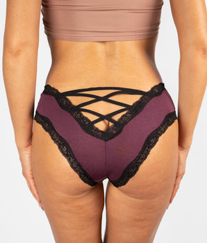 BeChill™ Lace-Up Purple Brief