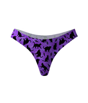 NoShow™ Lucky Black Cats Thong