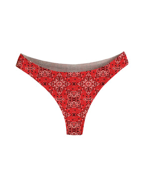 AiraModal™ Ruby Paisley Mid-Rise Thong