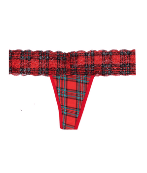 Red Tartan Temptation Thong