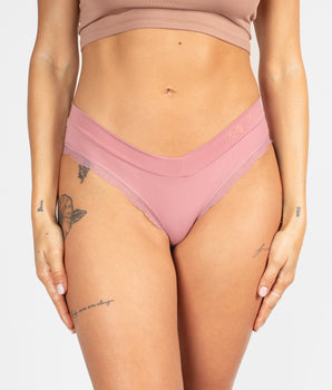 Silky Mauve Knotty Brief