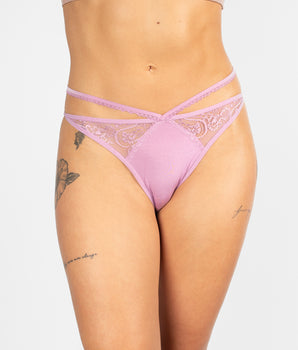 Strappy Mauve Brief