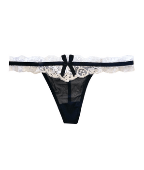 Black Parisian Lace G-String