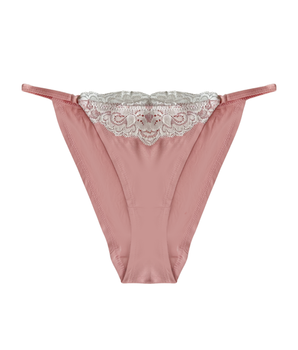 BeChill™ Dusty Rose Lace String Bikini