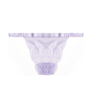 Lilac Petal Lace G-String