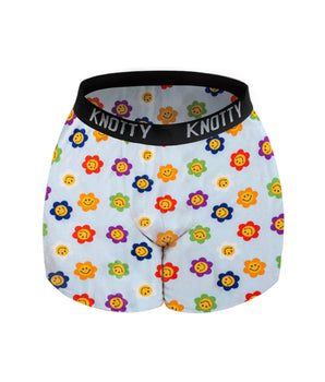 AiraModal™ Multi Flower Smiley Faces Boxer