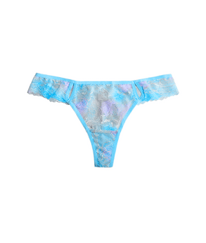 Blue Multi-Colour Thong