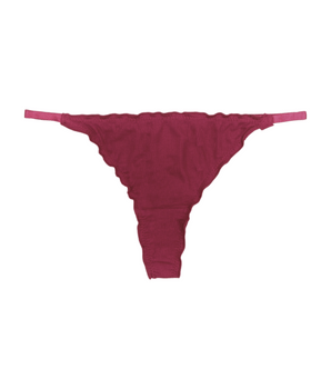 Cherry Cotton Ruffle Thong